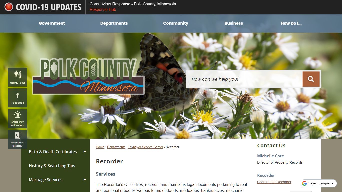 Recorder | Polk County, MN